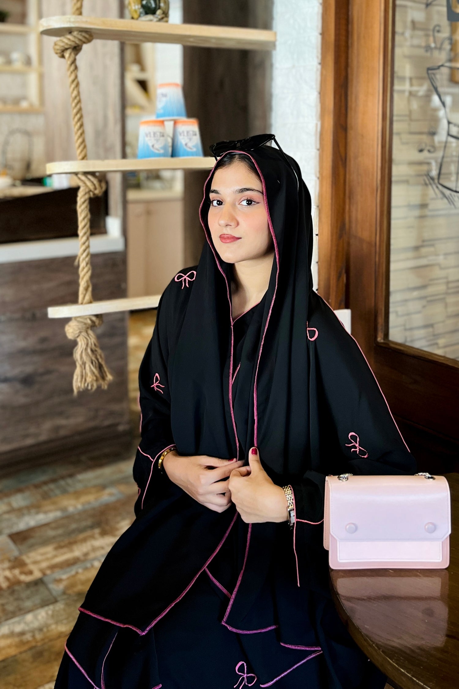 Bows Embroidered Abayas