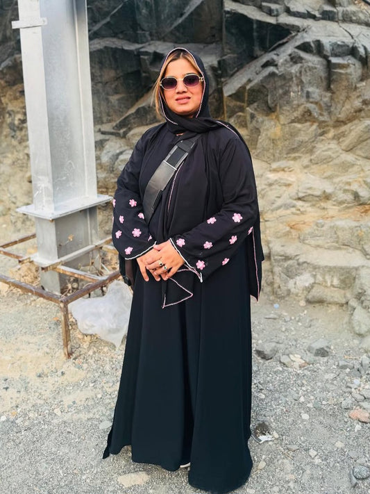 Black - Zahrah Embellished Abaya Set