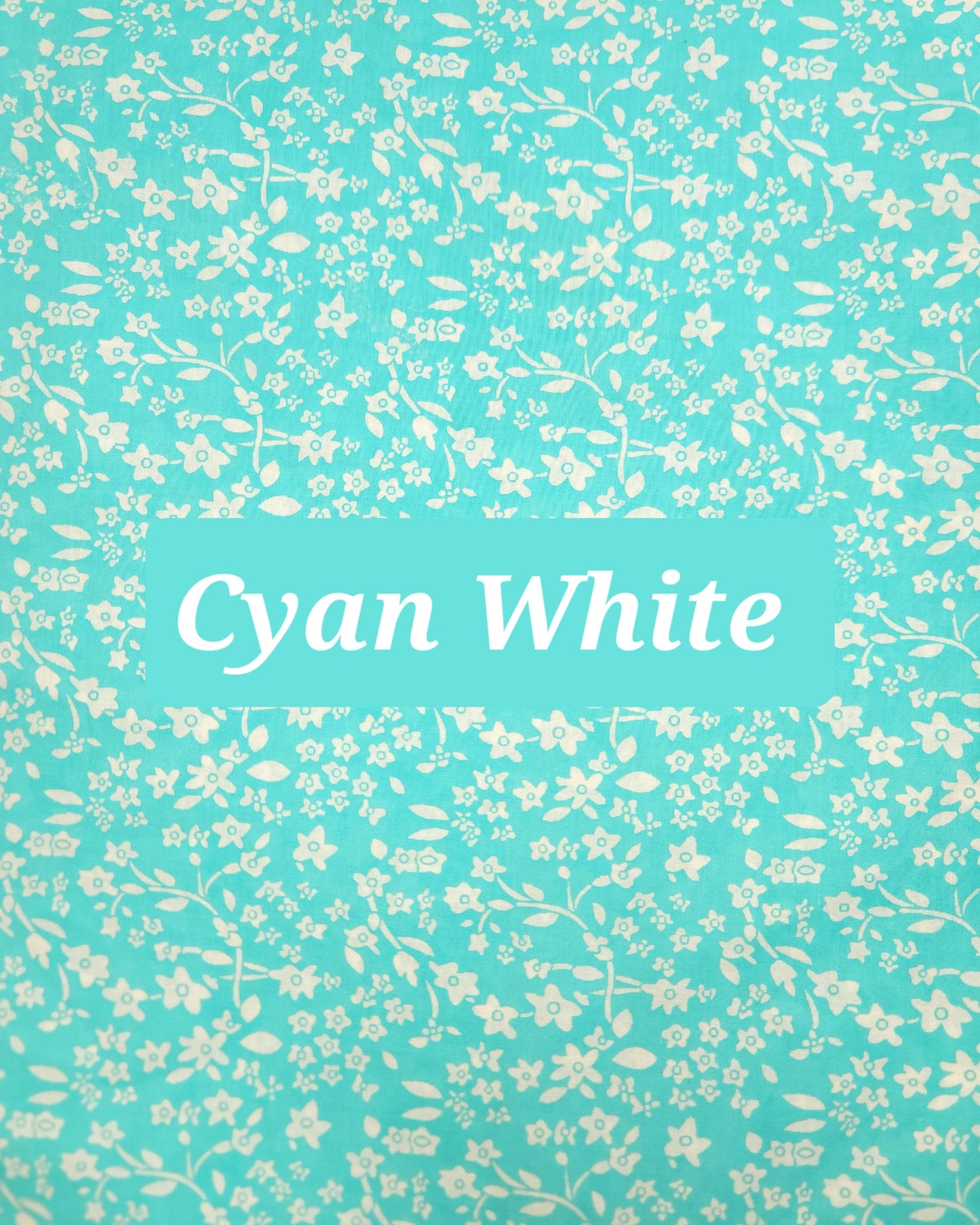Cyan White - Namaz Chaddar