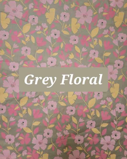 Grey Floral - Namaz Chaddar