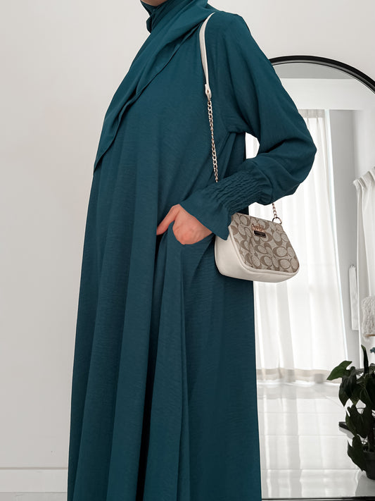 Teal Basic Abaya