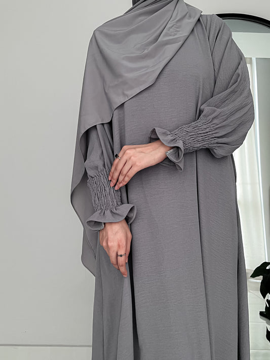 Grey Basic Abaya