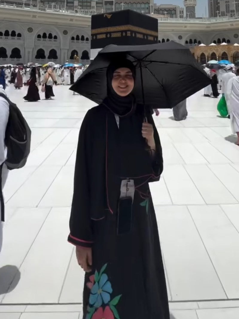 Black - Hand painted Abaya