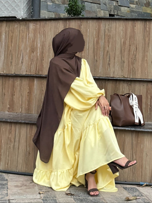 Sunflower - Butter Yellow Frilled Dress