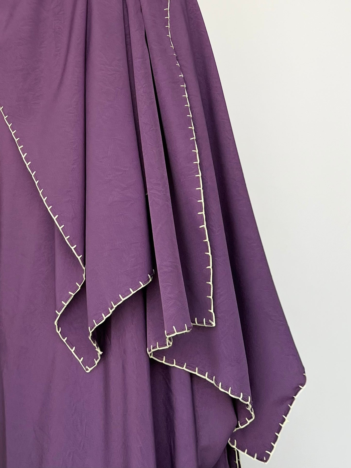 Purple - Drape Abaya Set