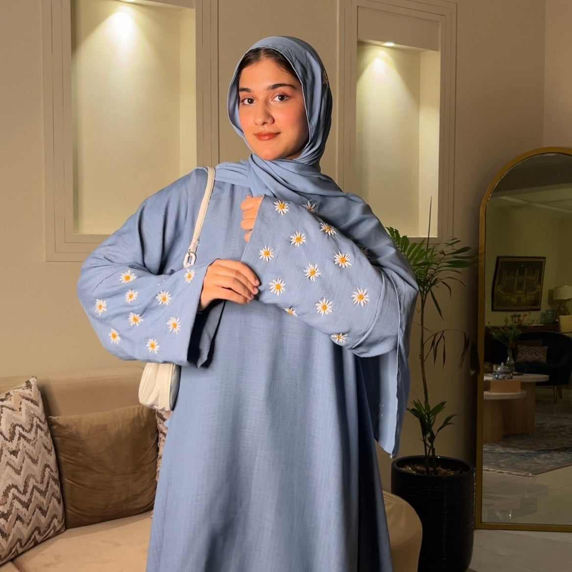 DAISY EMBROIDERED ABAYAS