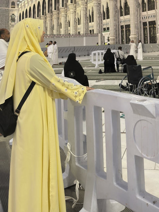 Butter Yellow - Raya Embellished Abaya Set