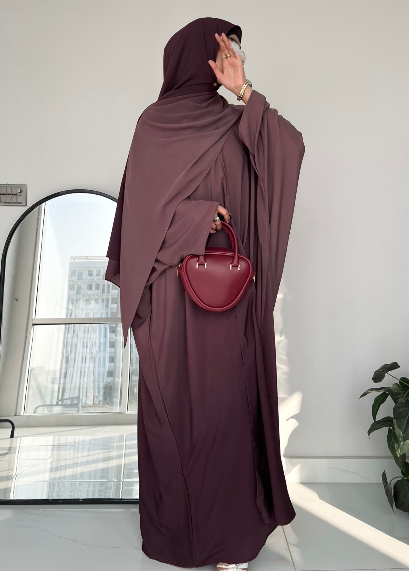 Purple - Ombre Abaya Set