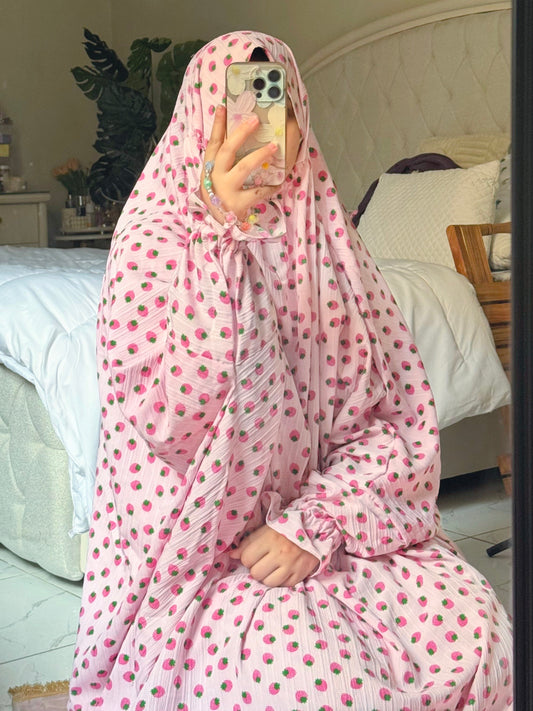 Pink - Strawberry Namaz Chadar