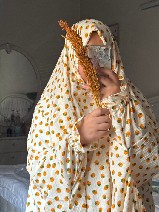 Orange - Strawberry Namaz Chadar