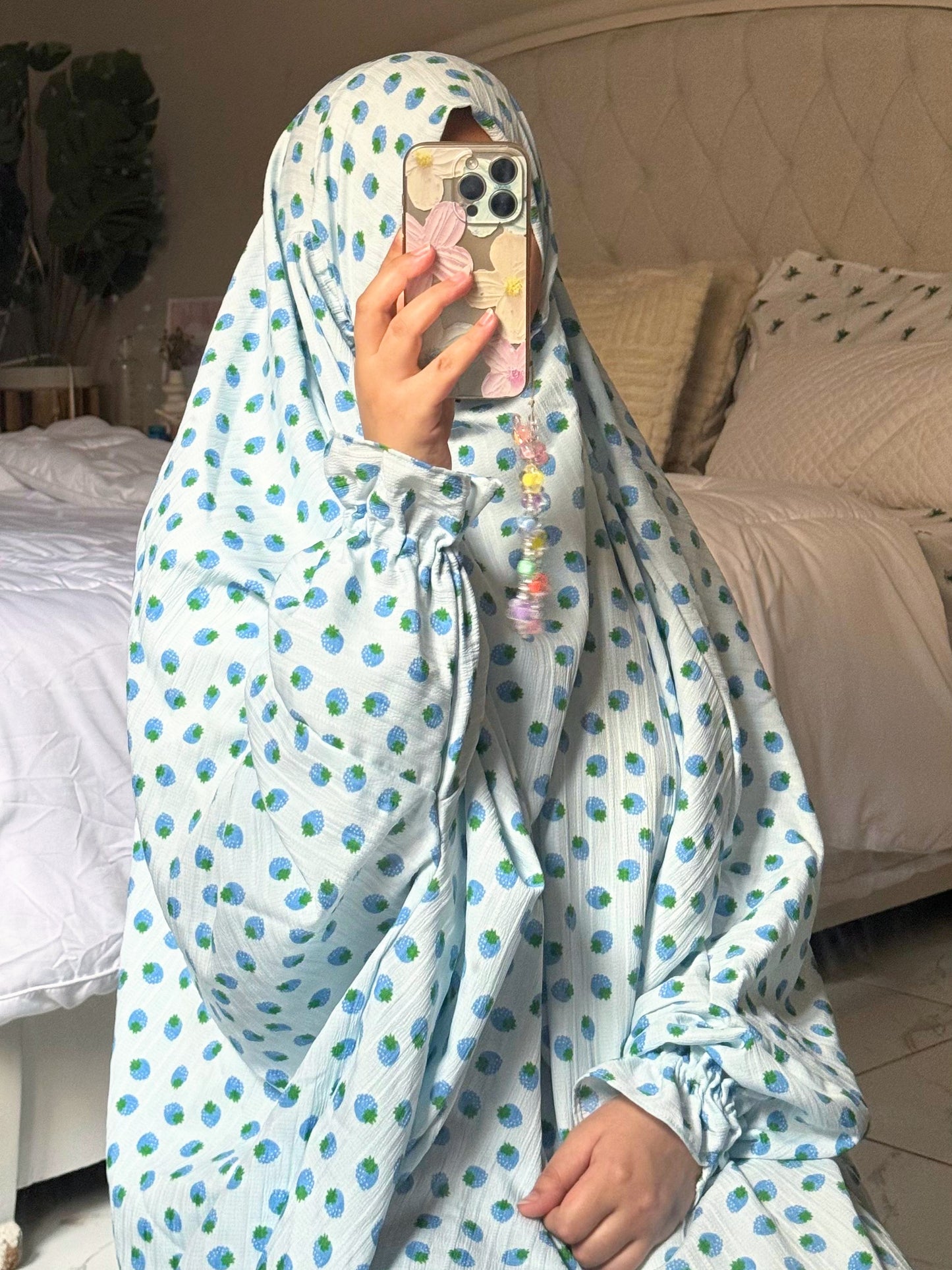 Blue - Strawberry Namaz Chadar