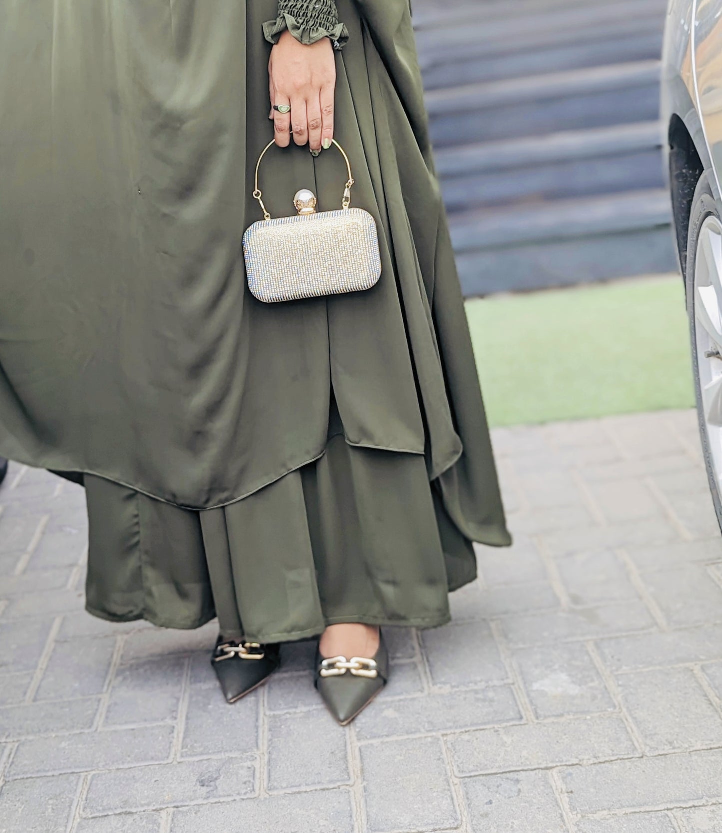 Olive Green - Three Piece Jilbab