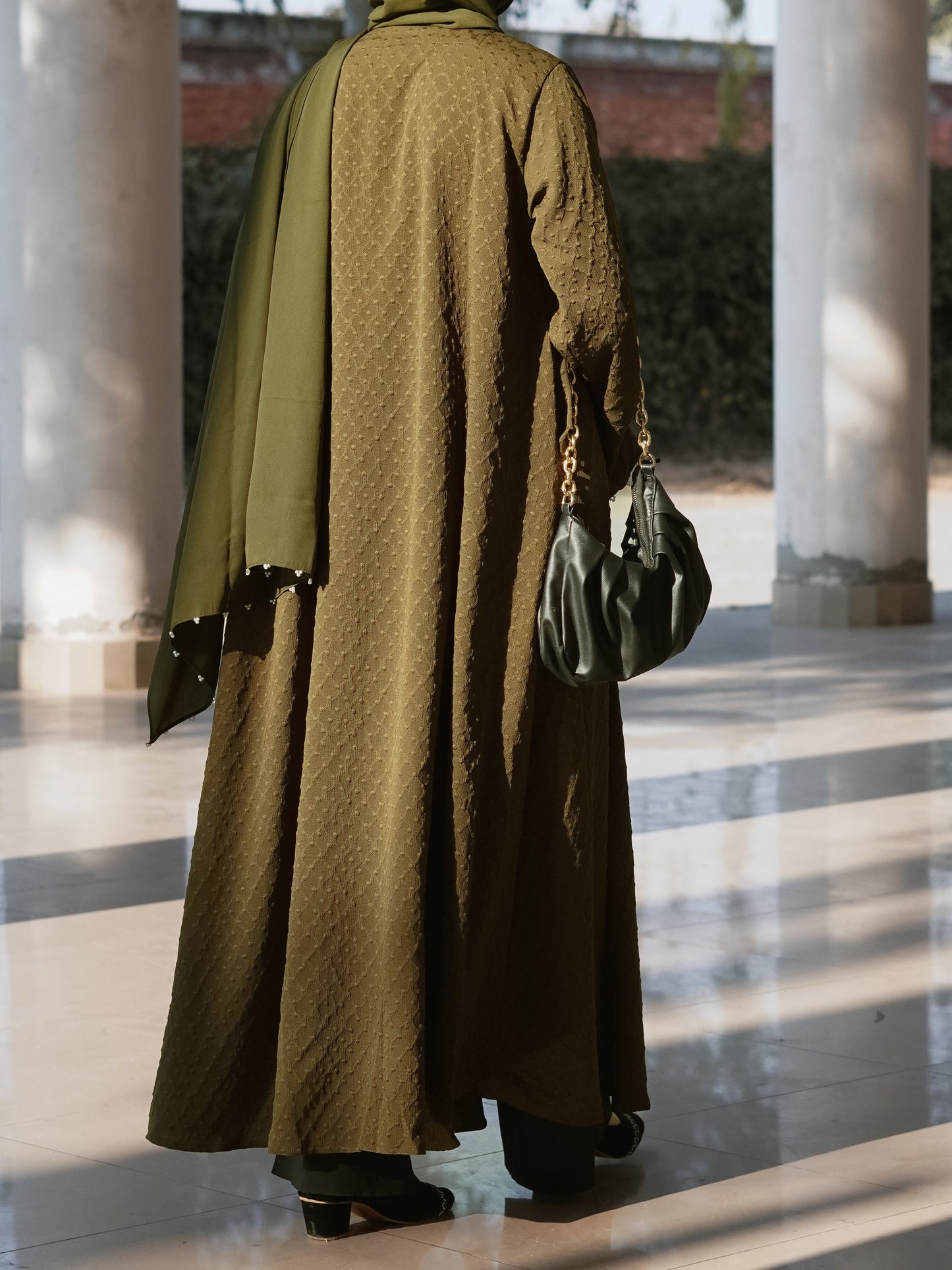 Olive - Textured Abayas