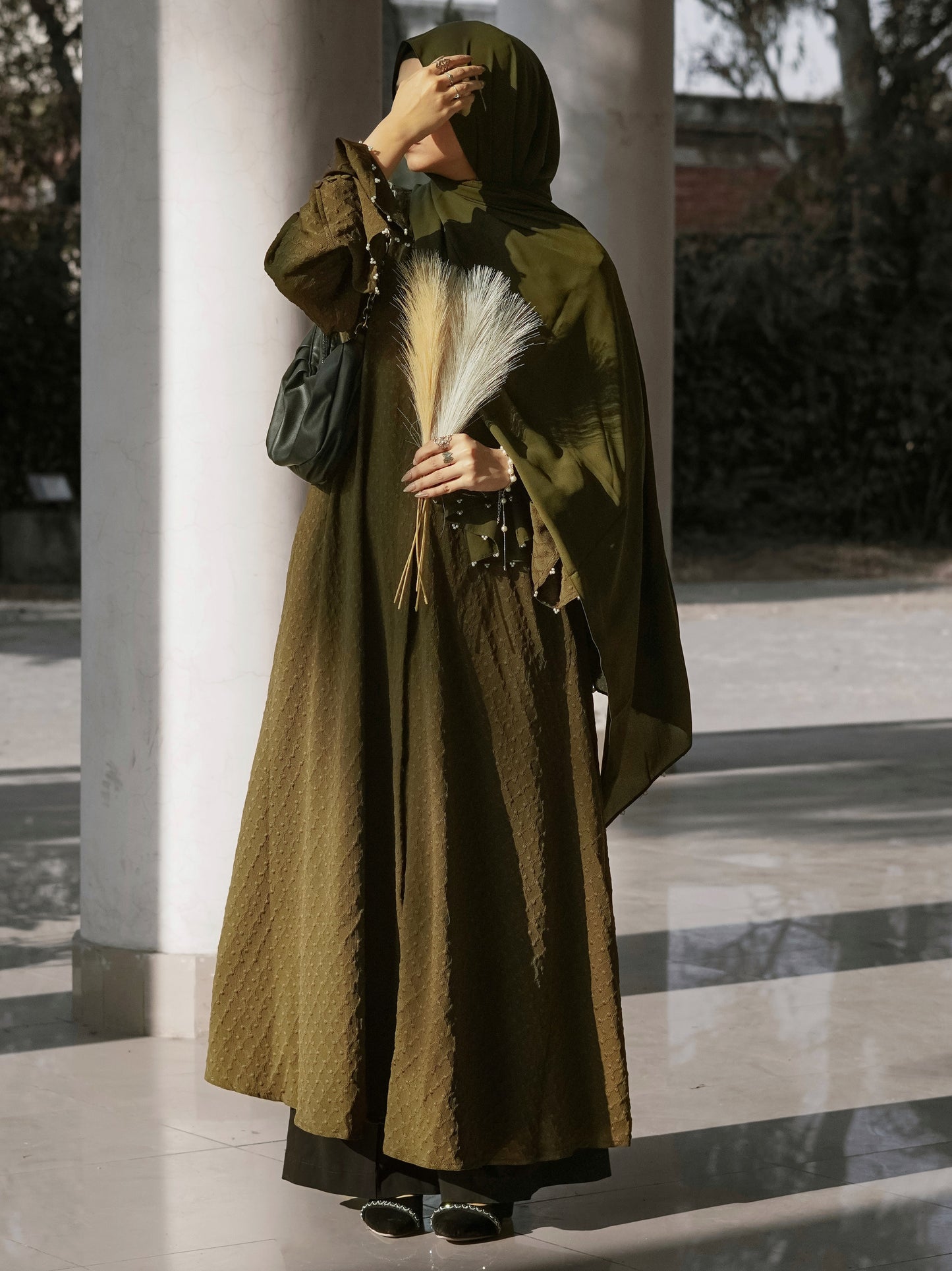Olive - Textured Abayas