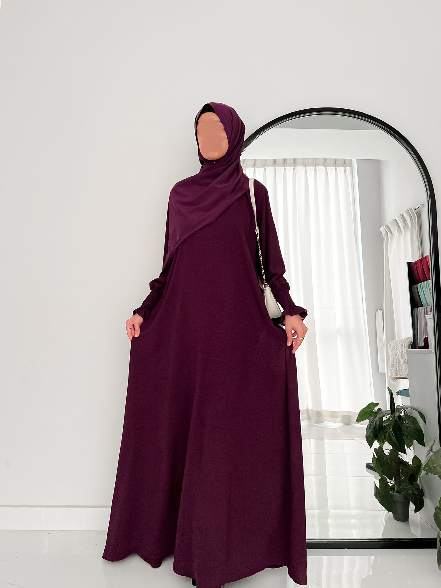 Plum Basic Abaya