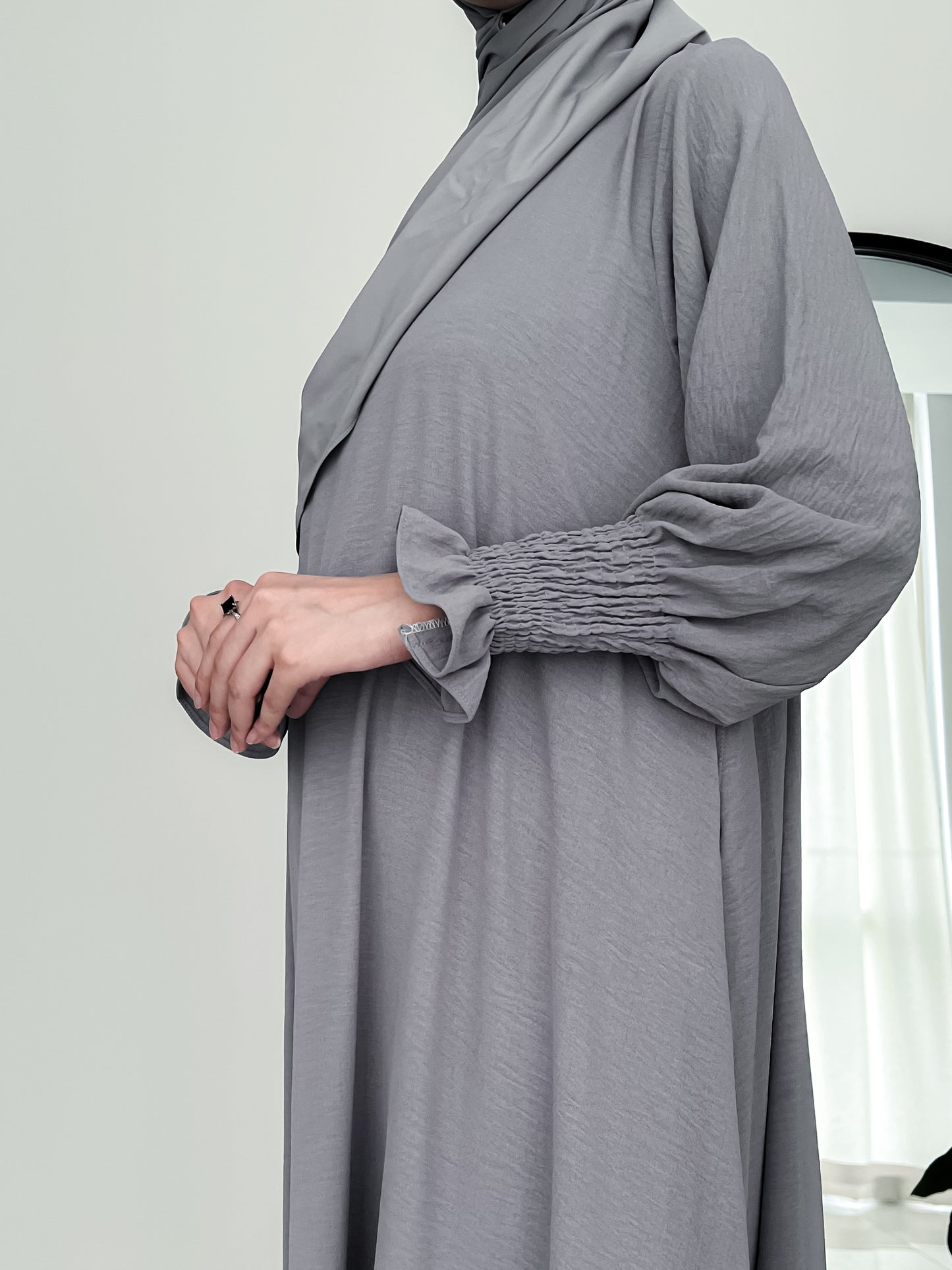 Grey Basic Abaya
