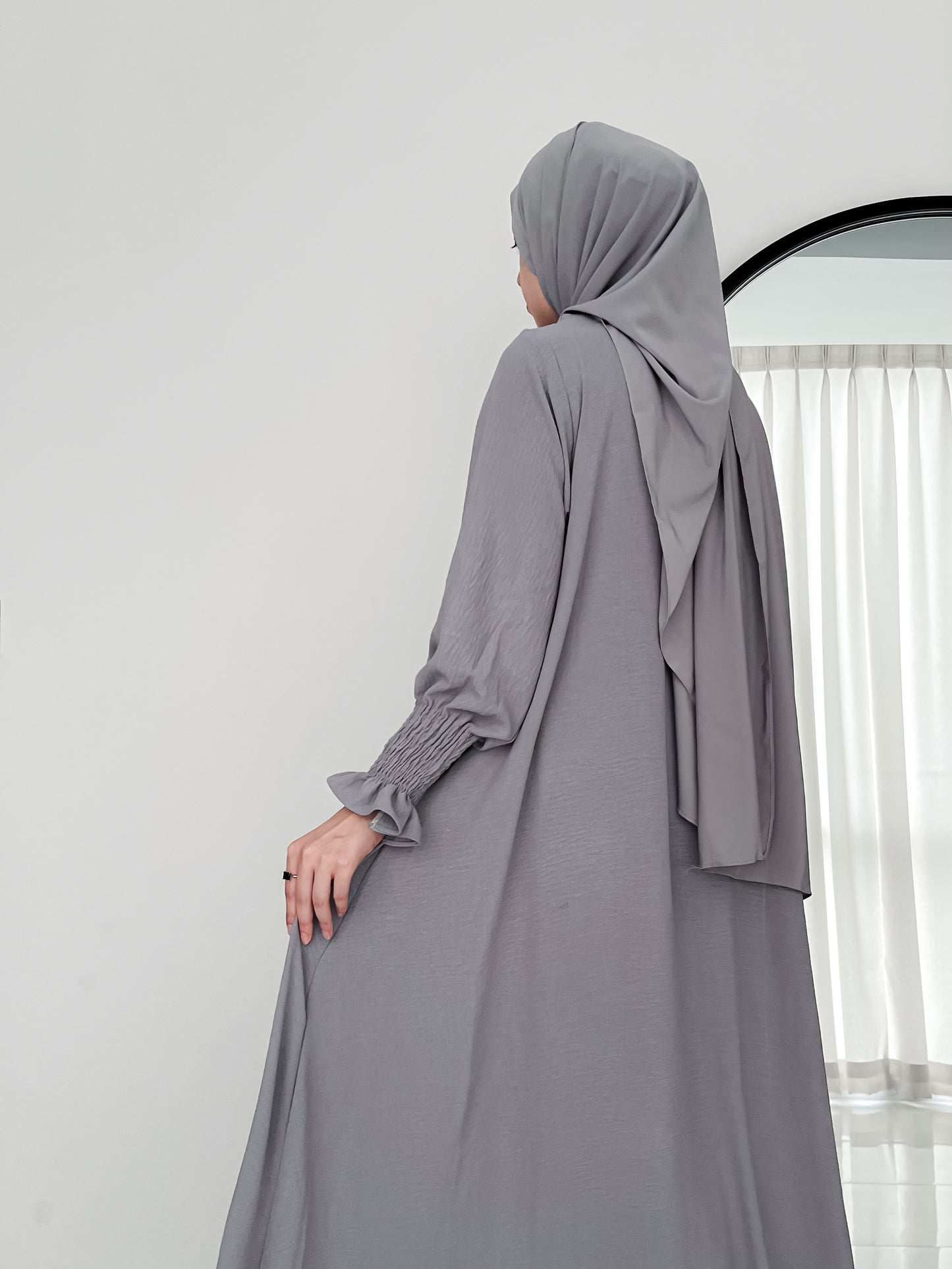 Grey Basic Abaya