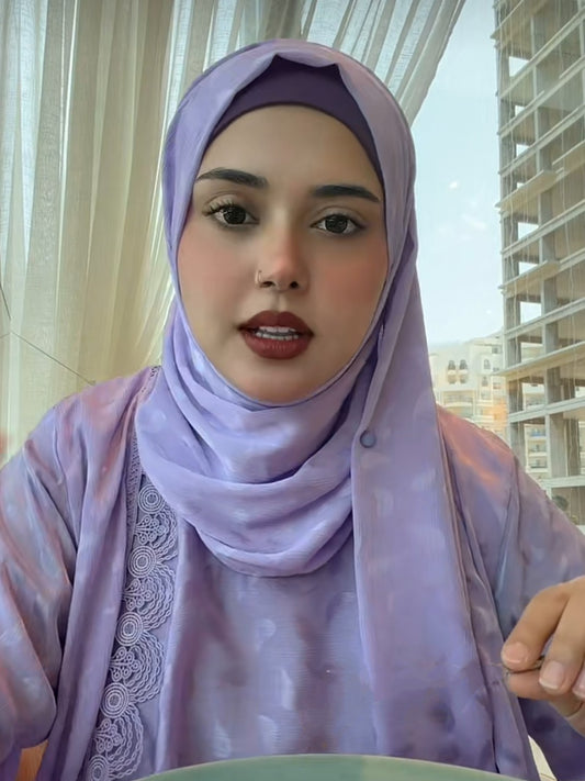 Lilac Haze Abaya Set