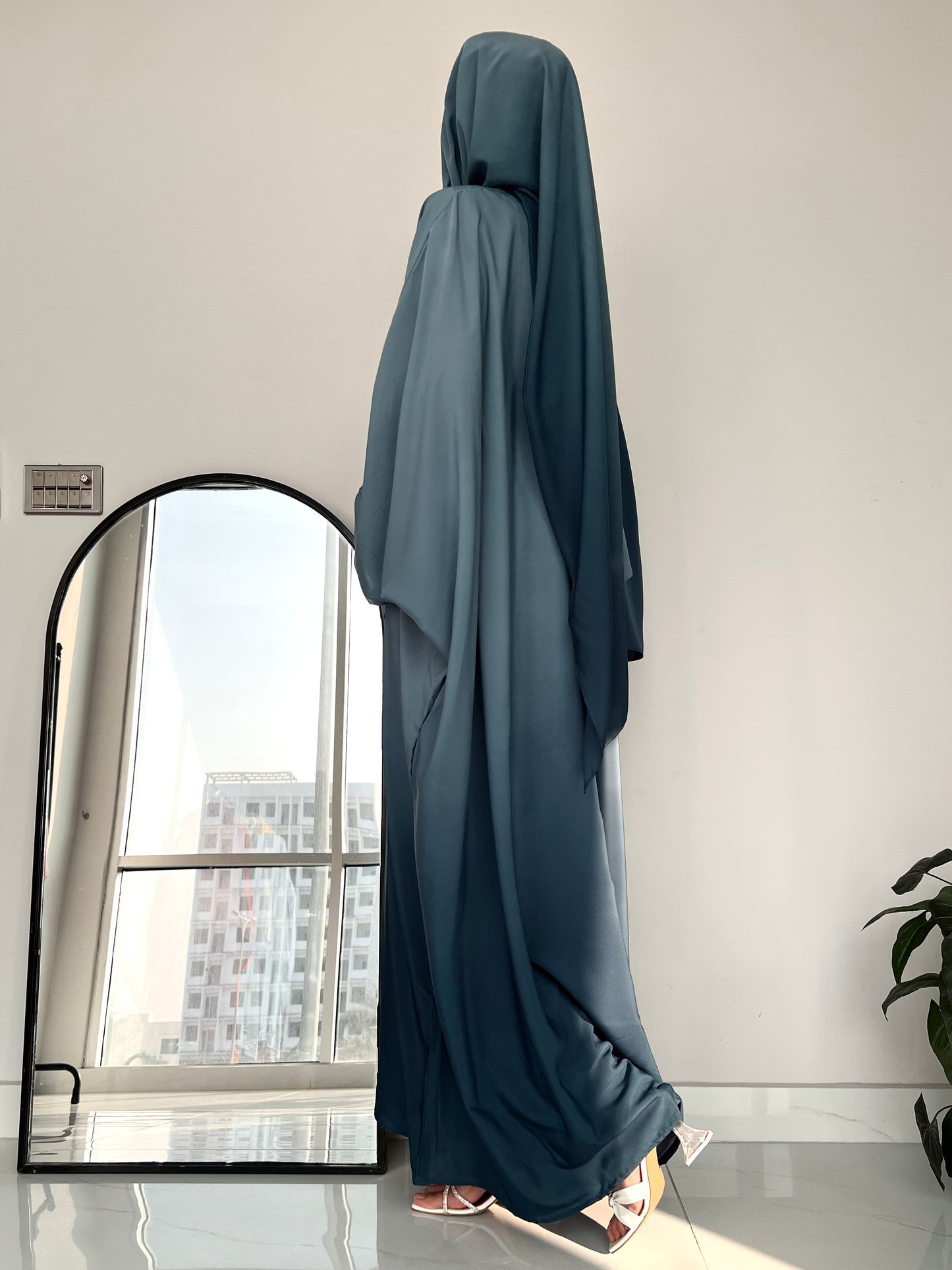 Blue - Ombre Abaya Set