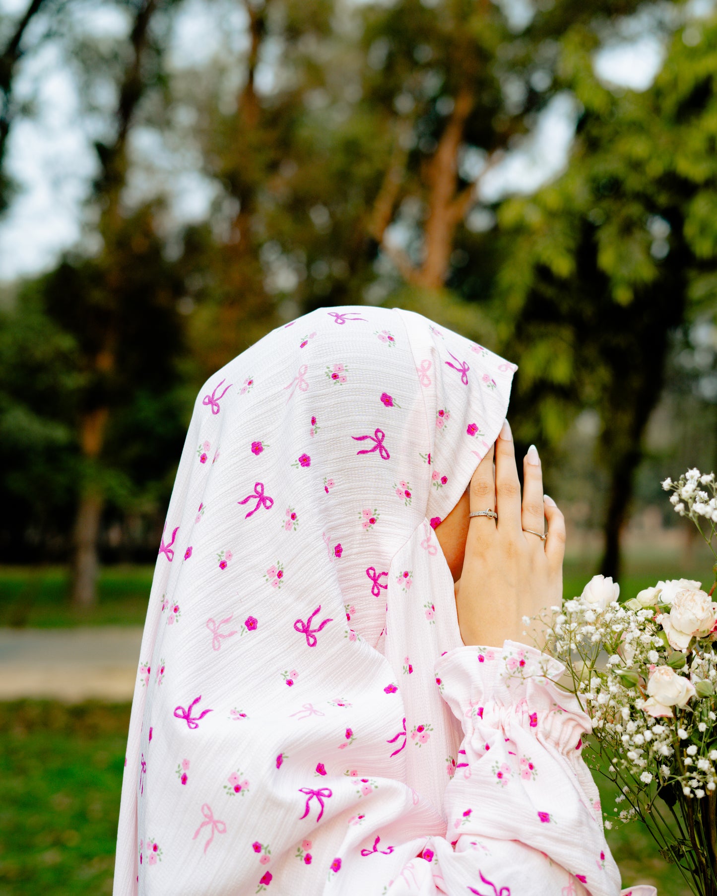 Pink - Bows Namaz Chadar