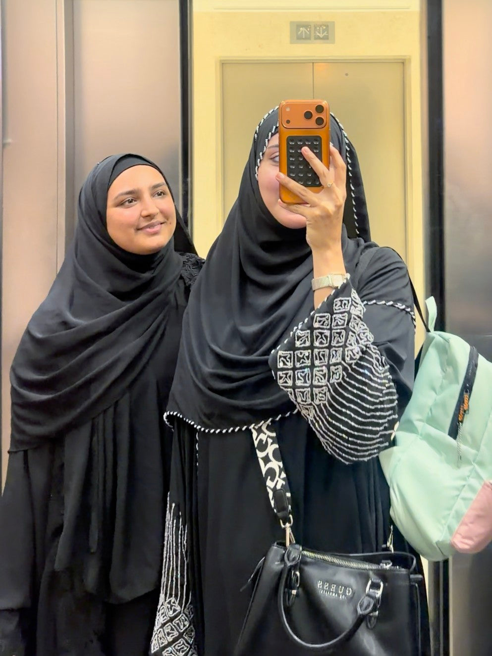 Black - Elara Embellished Abaya