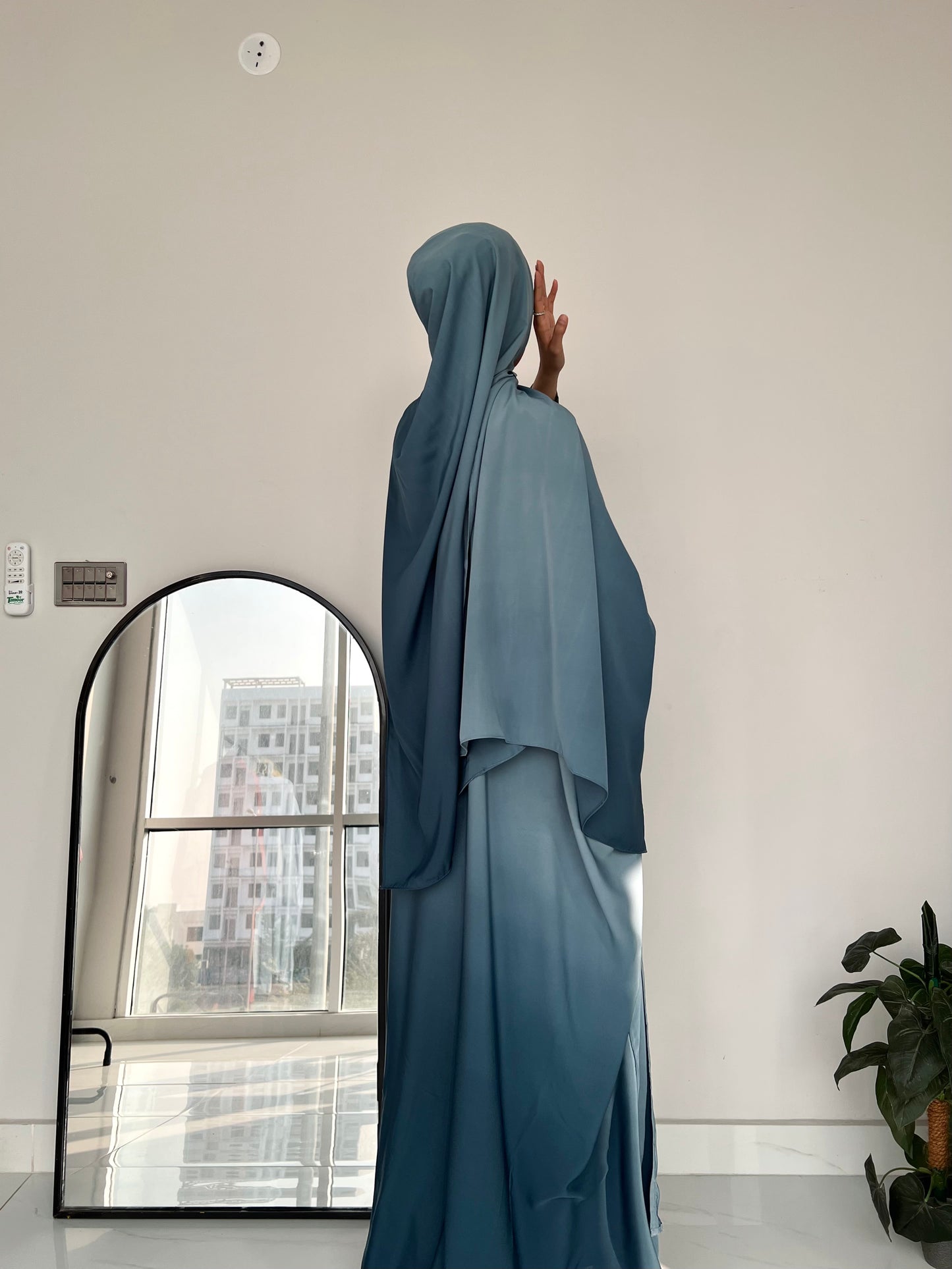 Blue - Ombre Abaya Set