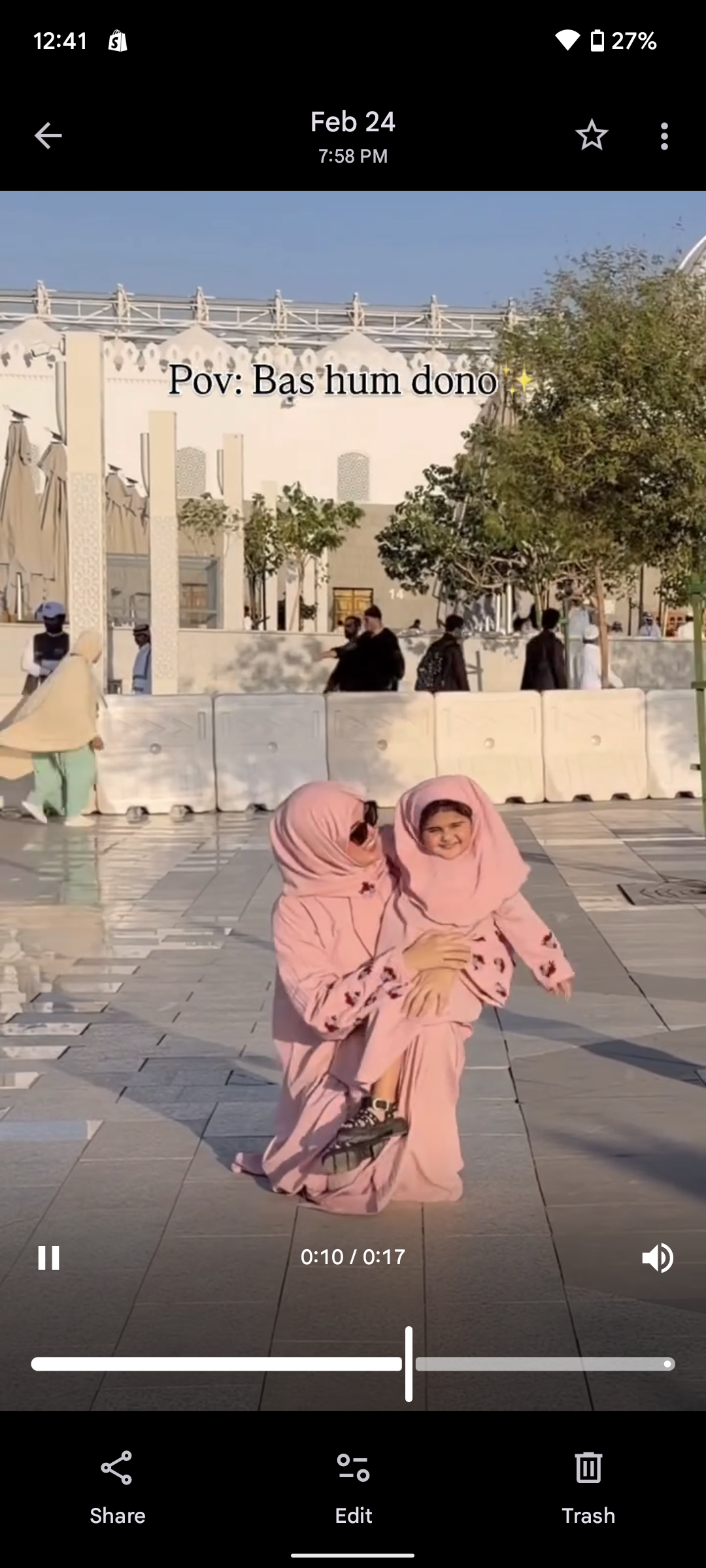Pink - Blossom Abaya