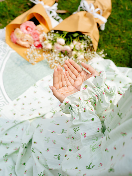 Green - Bows Namaz Chadar