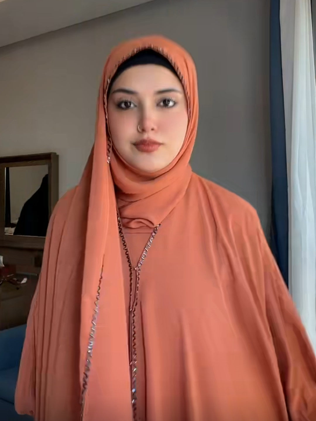Rusty Blush Abaya Set