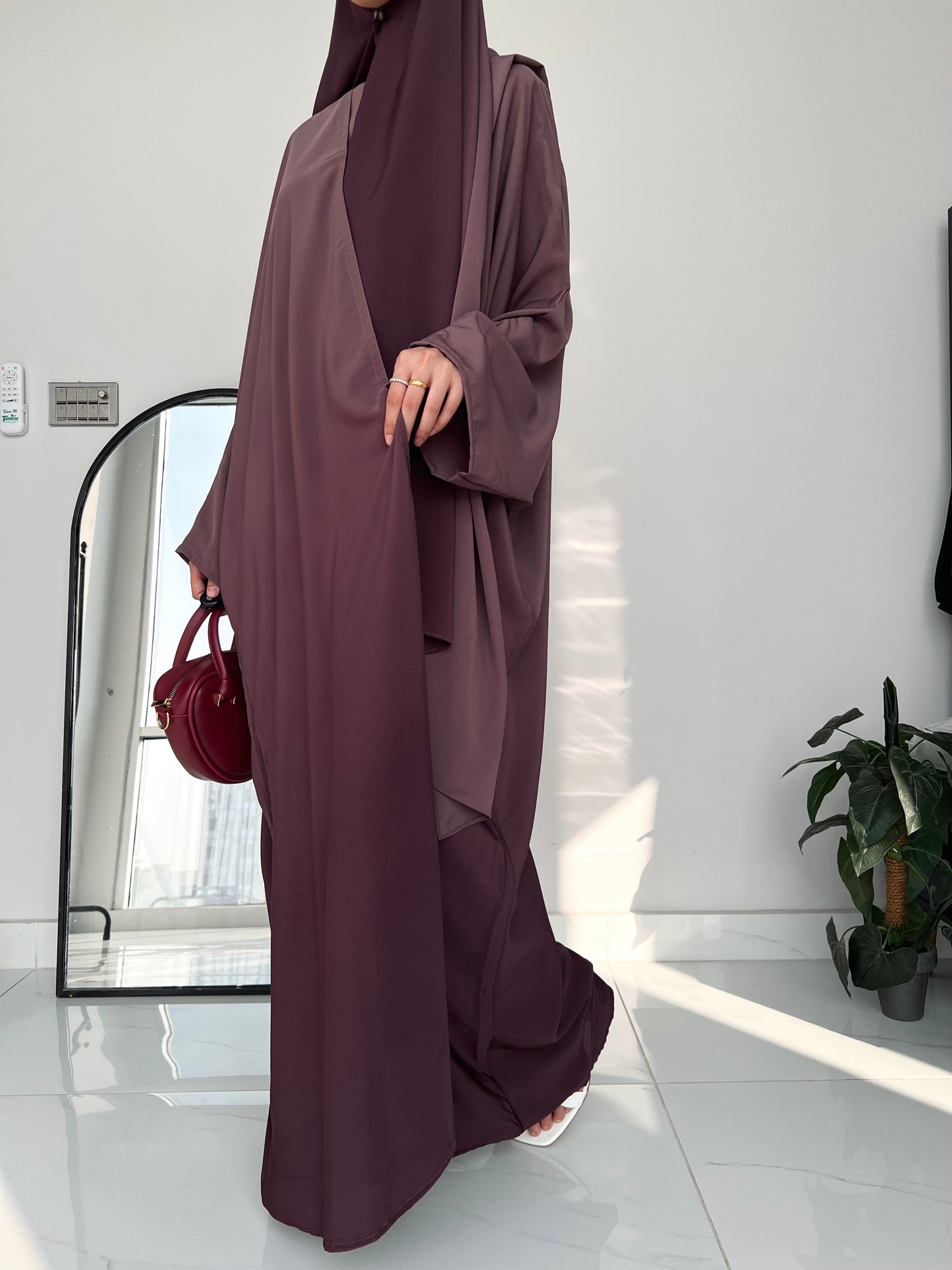 Purple - Ombre Abaya Set