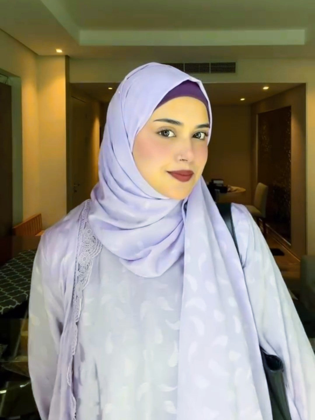 Lilac Haze Abaya Set