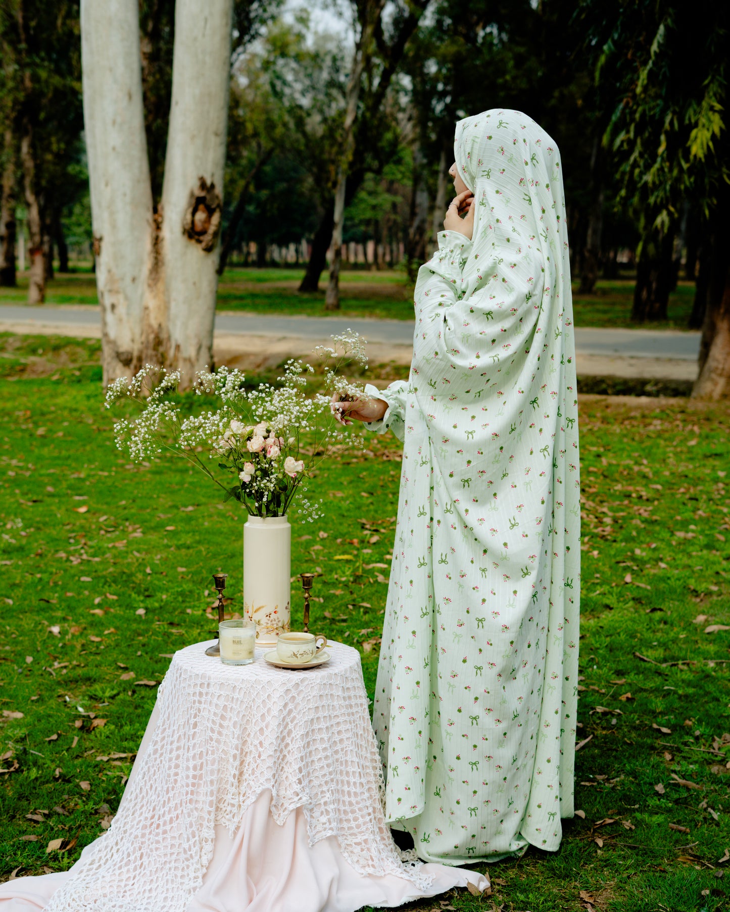 Green - Bows Namaz Chadar