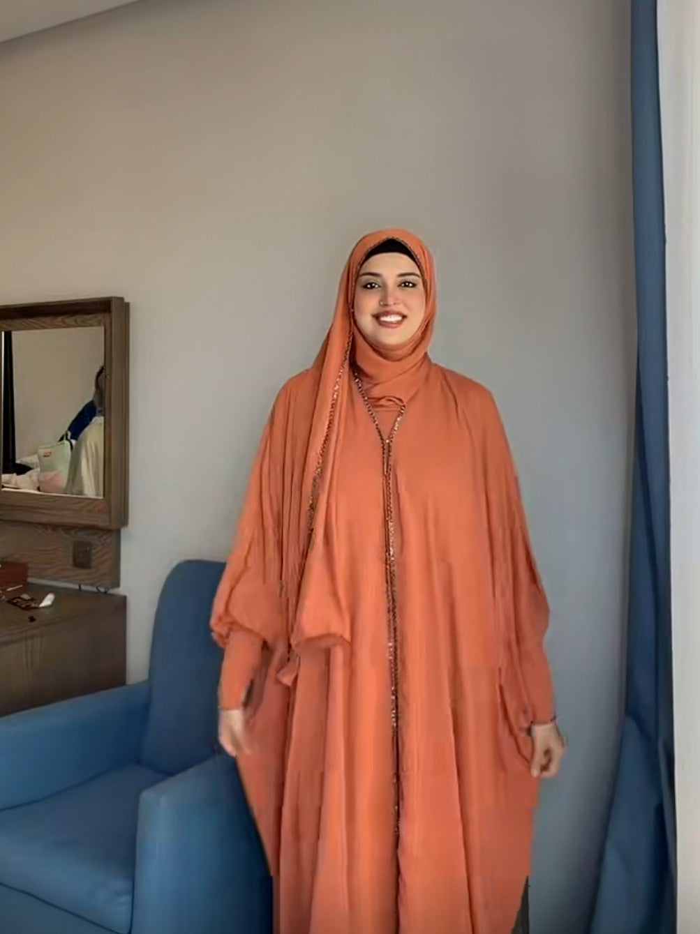 Rusty Blush Abaya Set