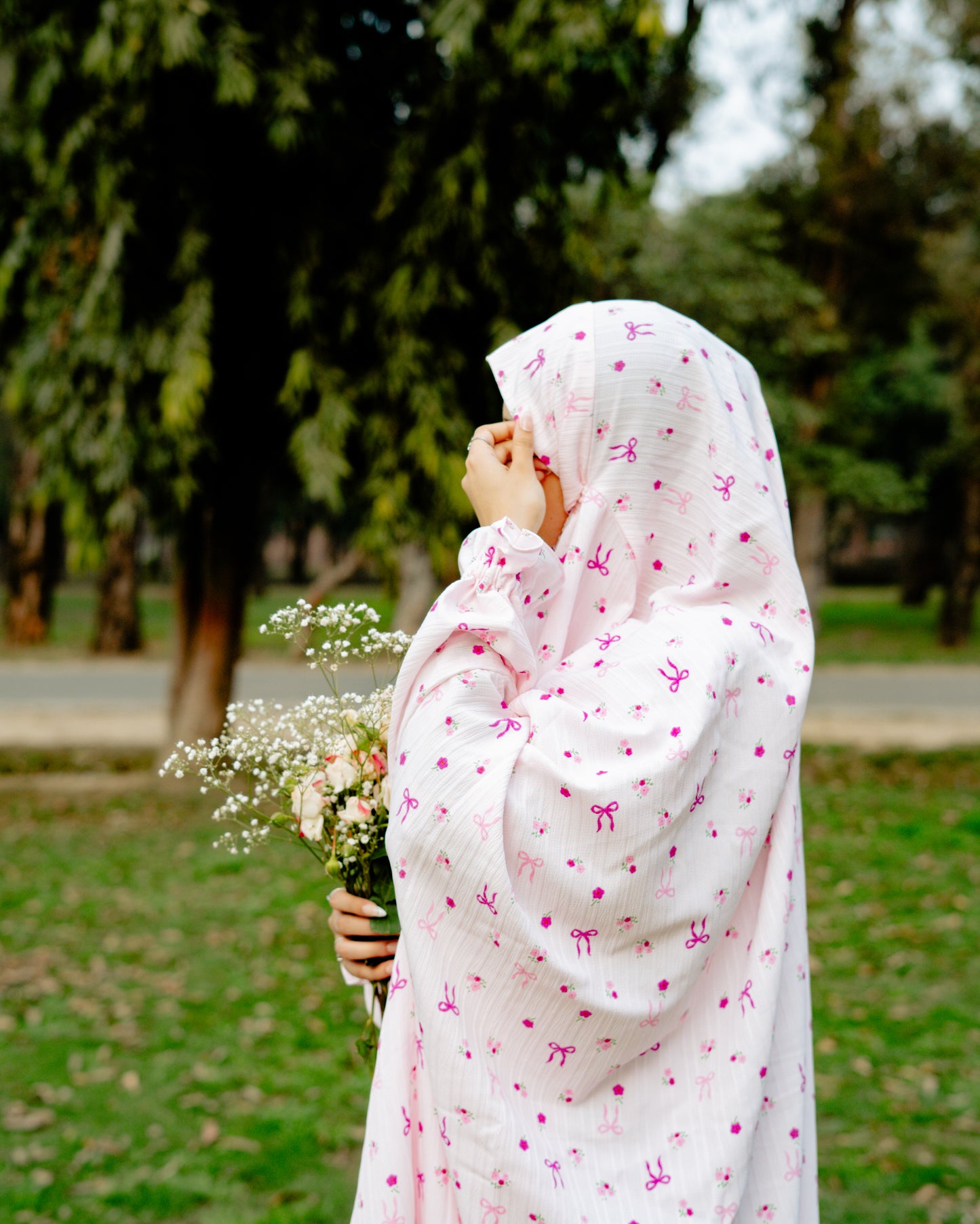 Pink - Bows Namaz Chadar
