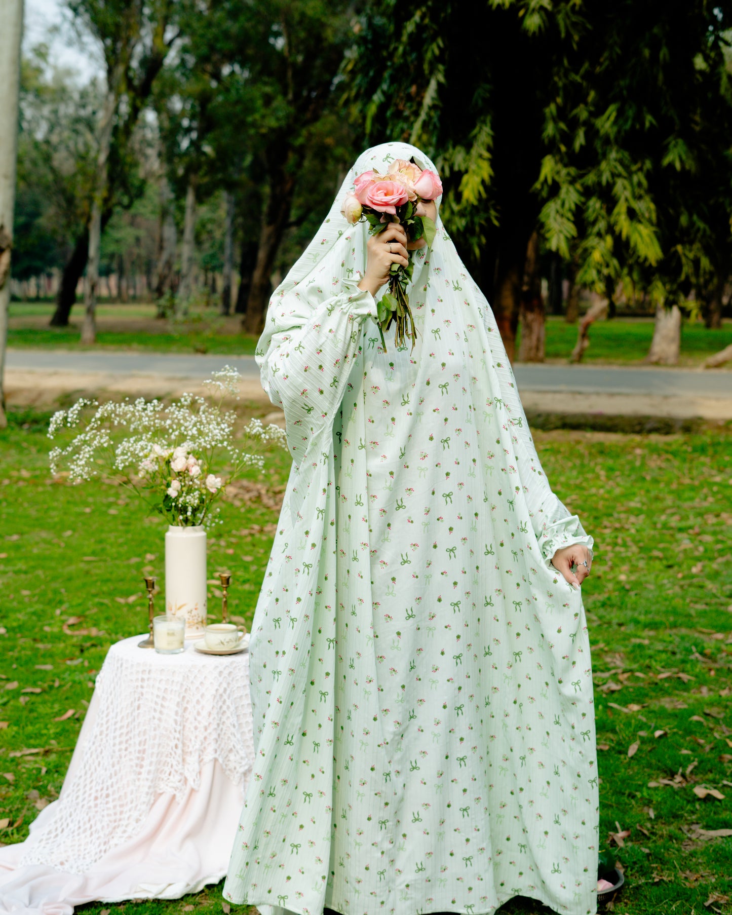 Green - Bows Namaz Chadar