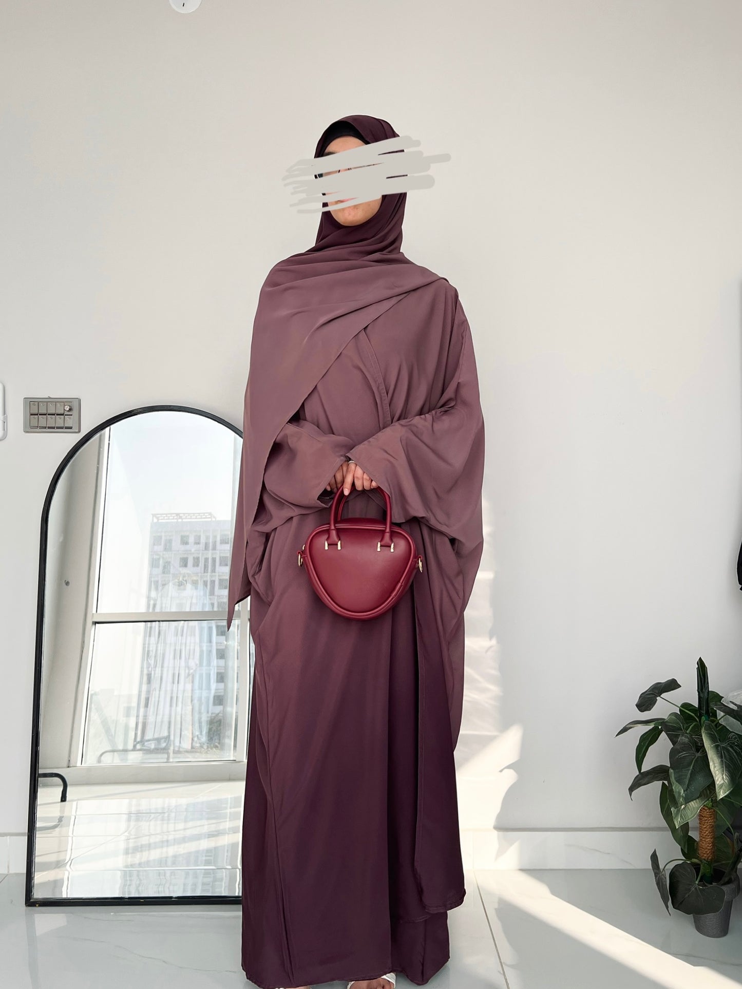 Purple - Ombre Abaya Set