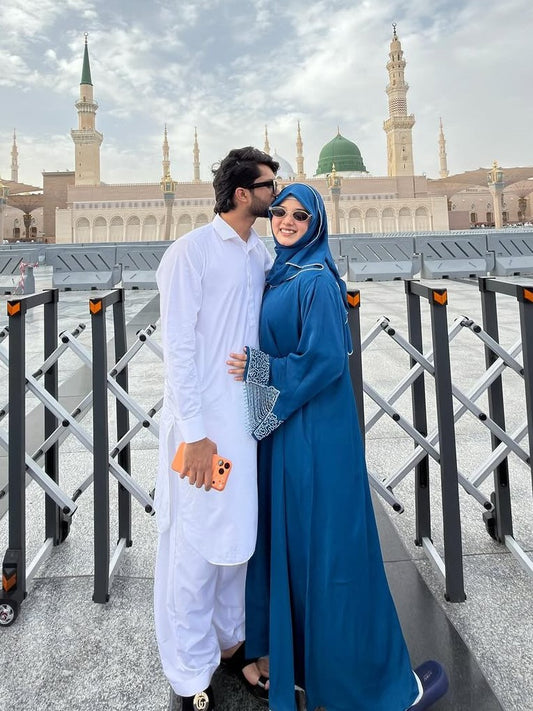 Ocean Embellished Abaya