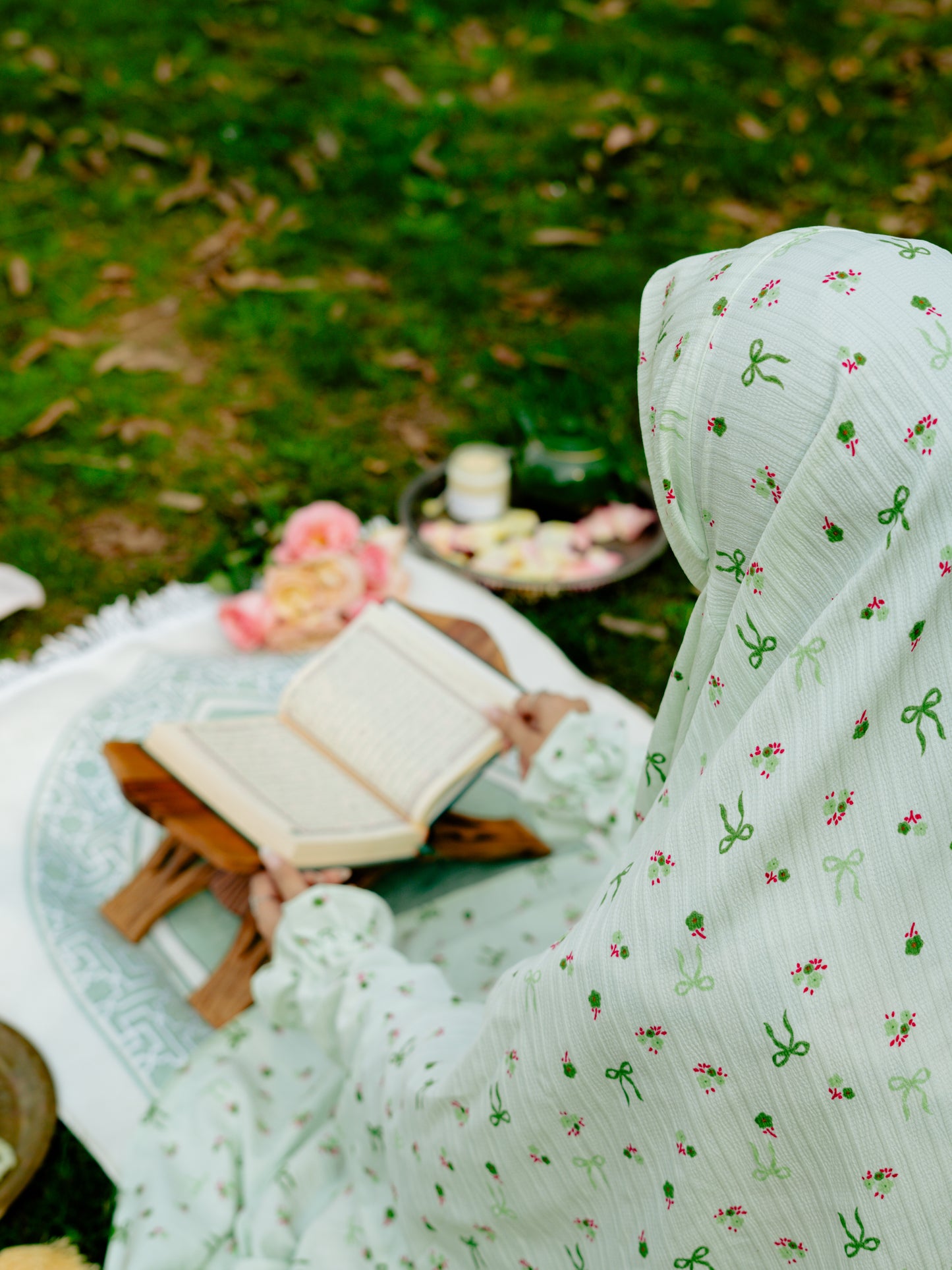 Green - Bows Namaz Chadar