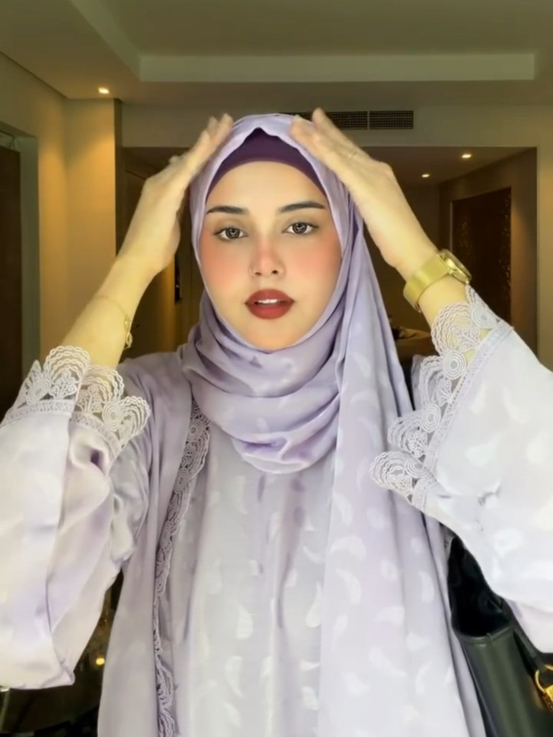 Lilac Haze Abaya Set