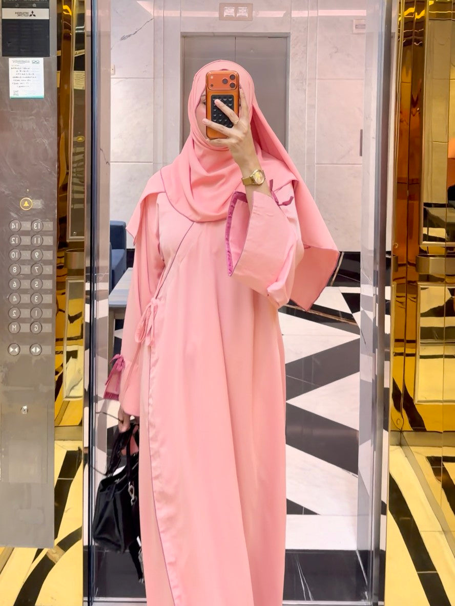 Pink Petal Abaya