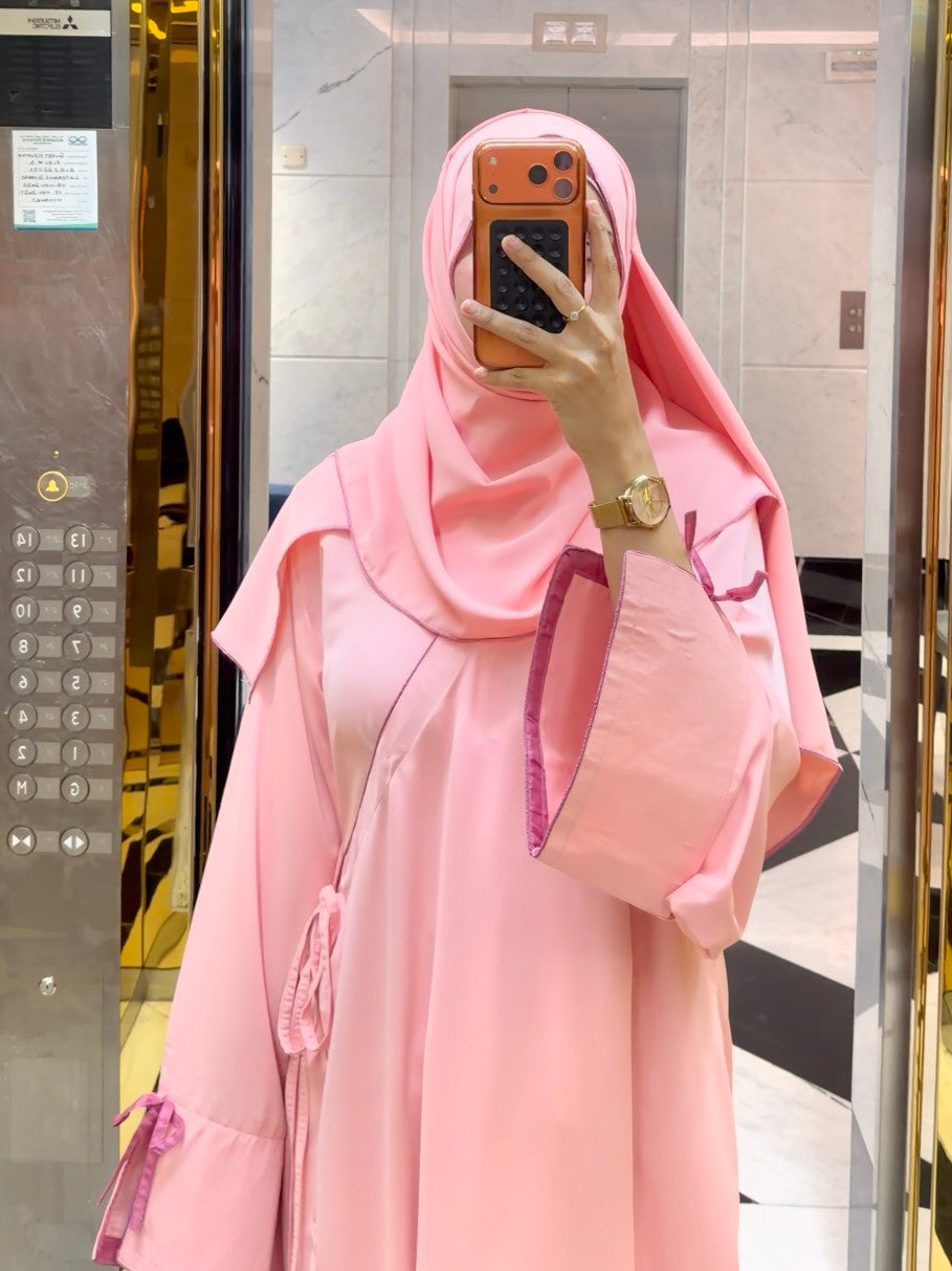 Pink Petal Abaya