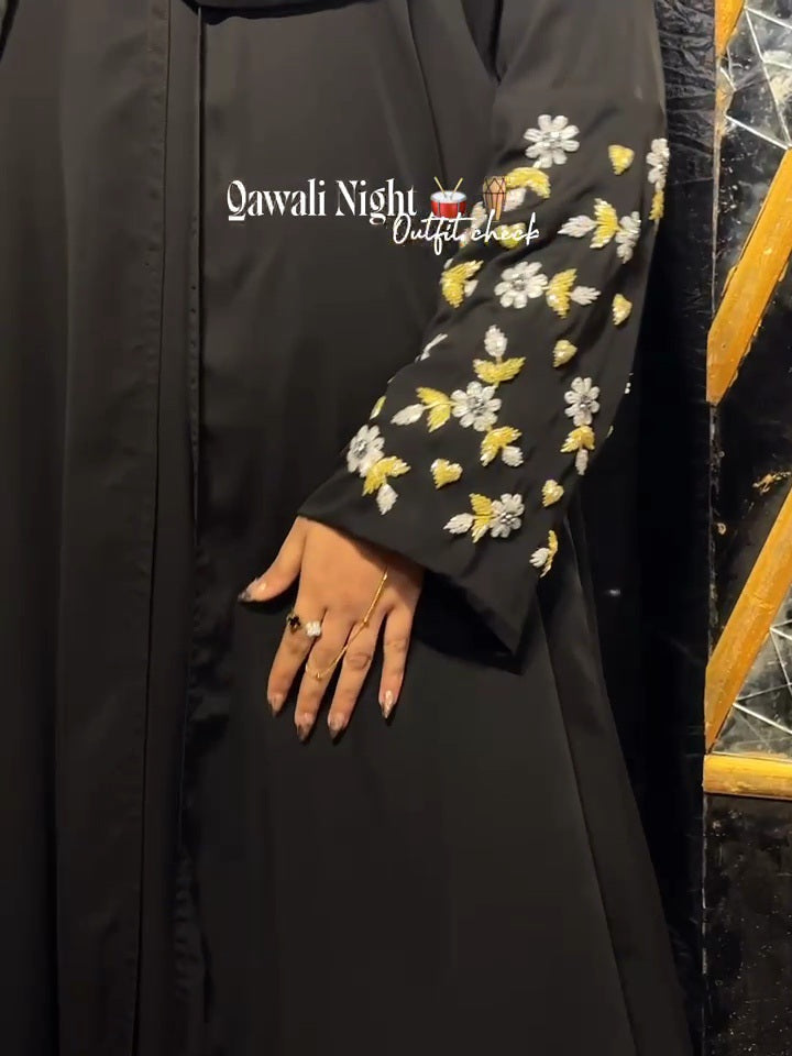 Black - Raya Embellished Abaya