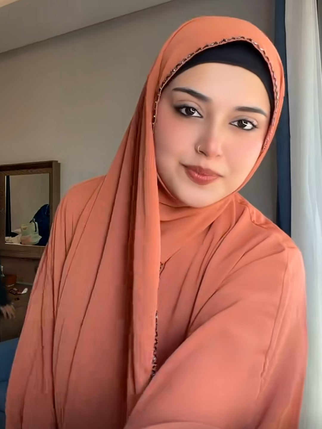 Rusty Blush Abaya Set